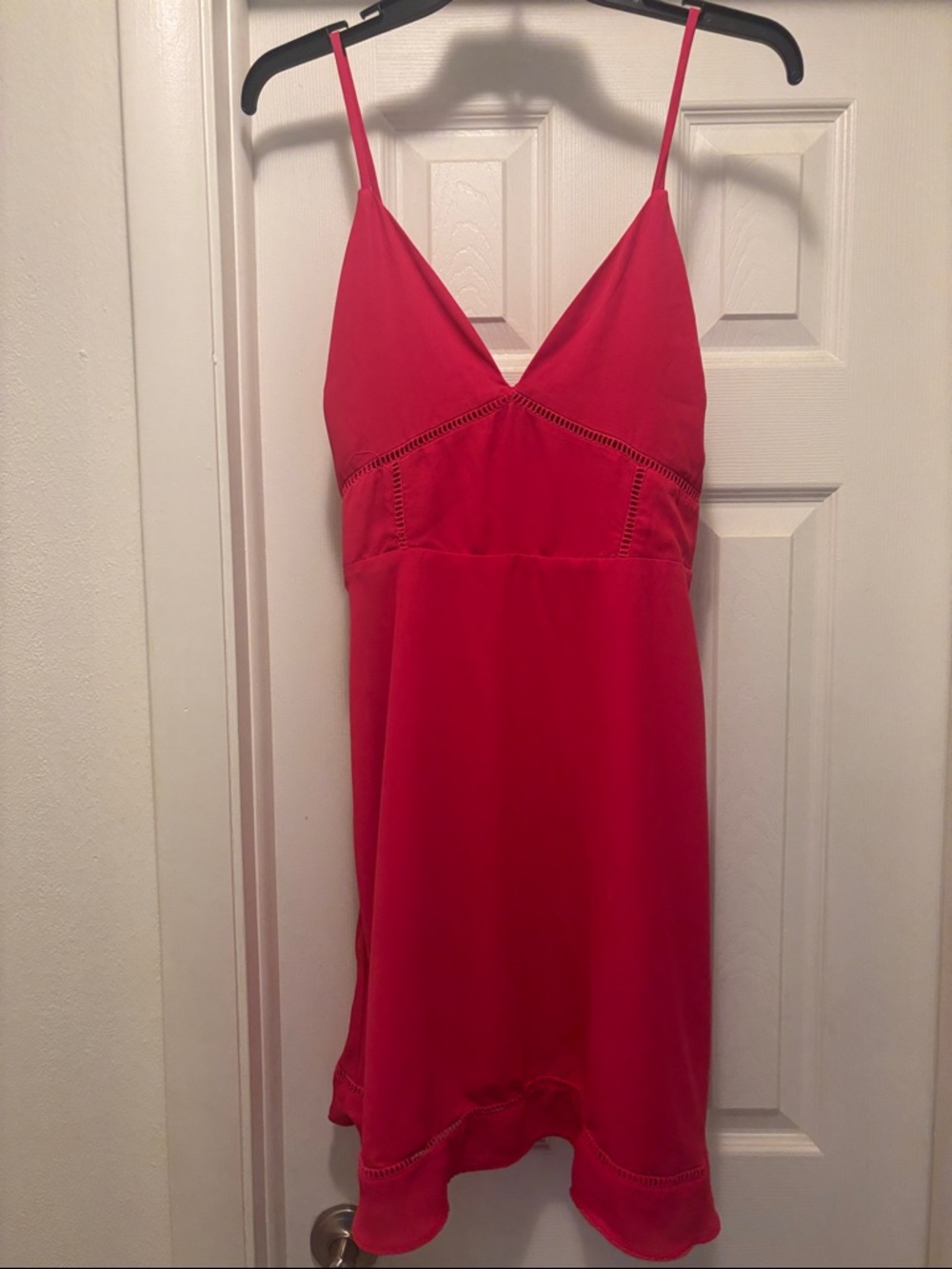 Sugarlips Pink V-Neck Spaghetti-Strap Dress